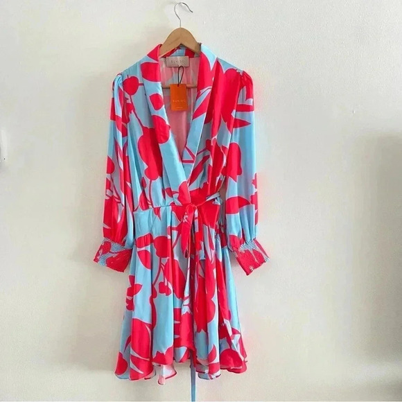 SUKISO WOMEN'S ELSA WRAP DRESS Large - Picture 2 of 11